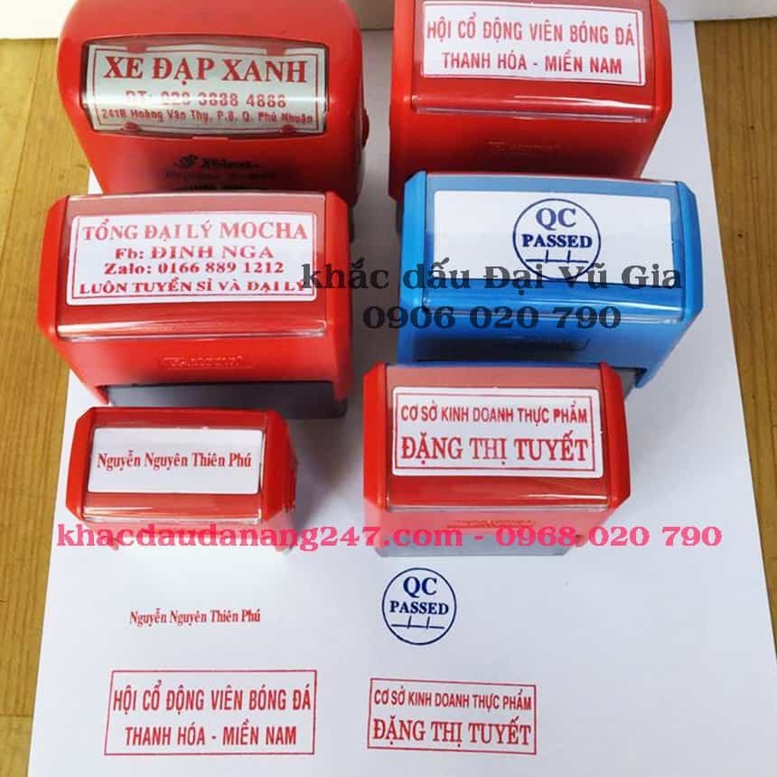 Khắc dấu hình chữ nhật được áp dụng nhiều trong cuộc sống.