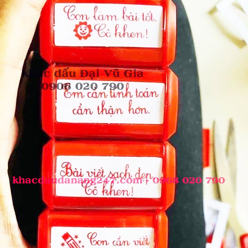 Khắc dấu chấm bài tại Đà Nẵng