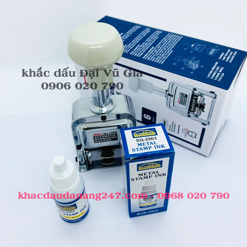 Khắc dấu dãy số tại Đà Nẵng