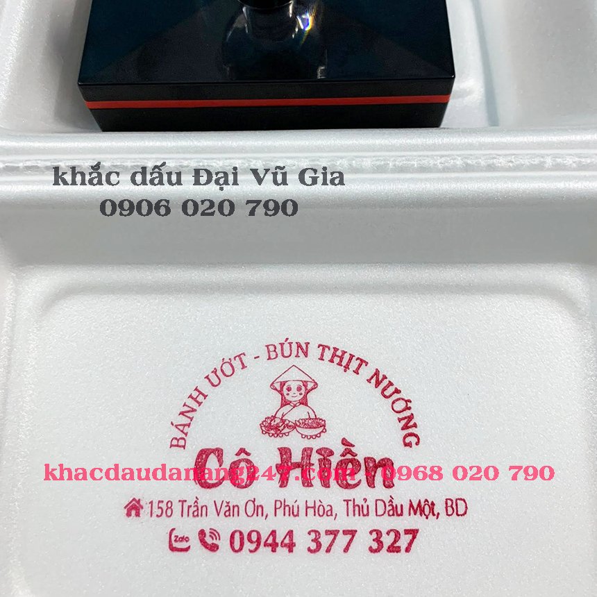 Khắc dấu logo cửa hàng tại Đà Nẵng