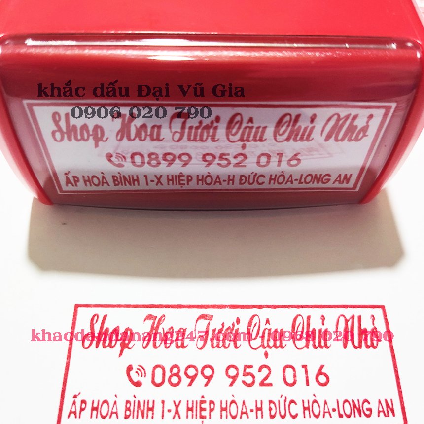 Khắc dấu mẫu chữ nhật tại Đà Nẵng