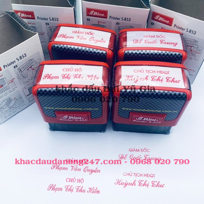Khắc dấu tại phường Hòa Cường Đà Nẵng