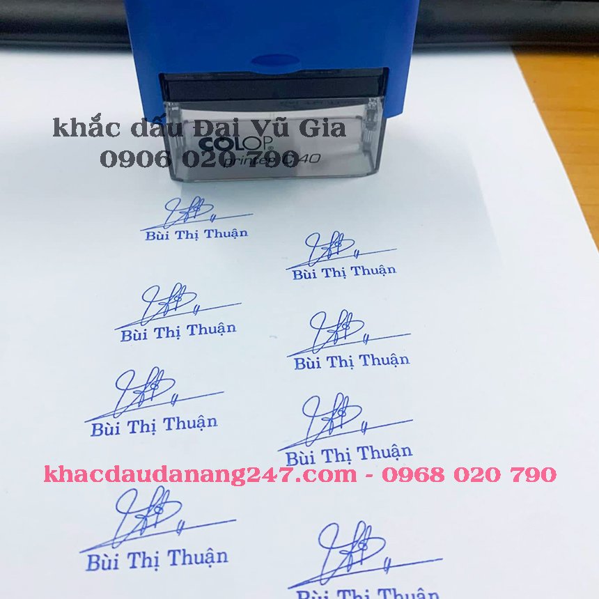 Khắc dấu tên chữ ký tại Đà Nẵng