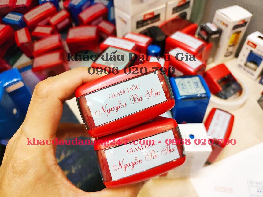 Khắc dấu chức danh phường Cẩm Lệ