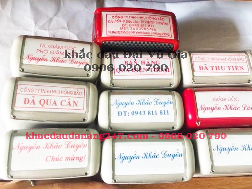Khắc dấu chức danh phường An Thắng