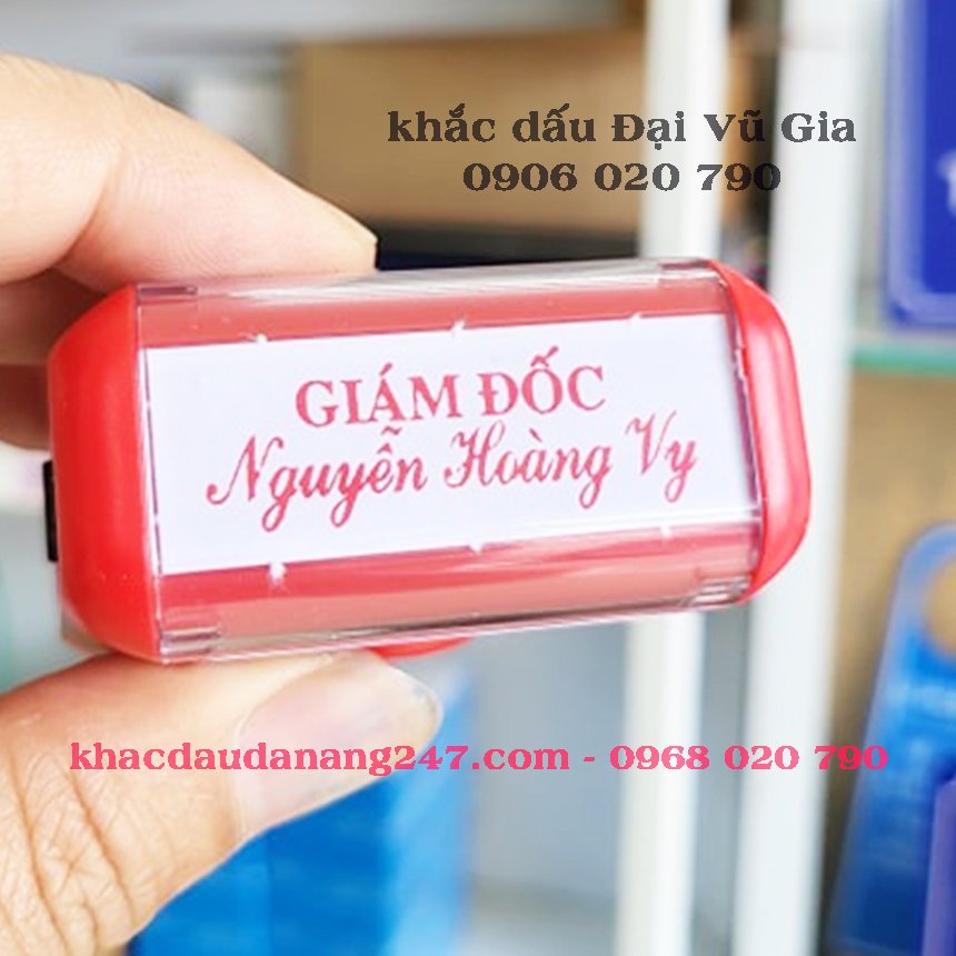 Khắc dấu chức danh phường Cẩm Lệ