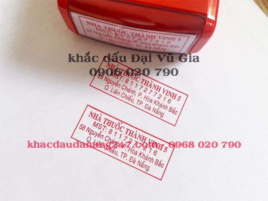 Khắc dấu theo yêu cầu phường Hải Châu