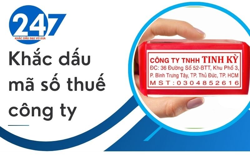 Khắc dấu mã số thuế công ty