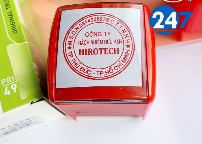 Khắc dấu tròn công ty tại Đà Nẵn
